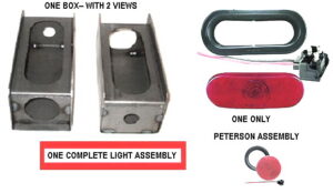 LED New Style Oblong  Lite Box --  Universal, Left Hand or Right Hand KIT